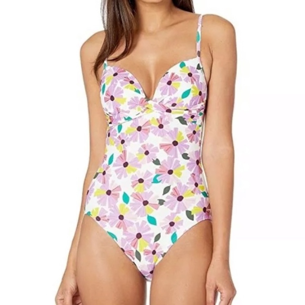 NWT $135 KATE SPADE WALL FLOWER ONE PIECE